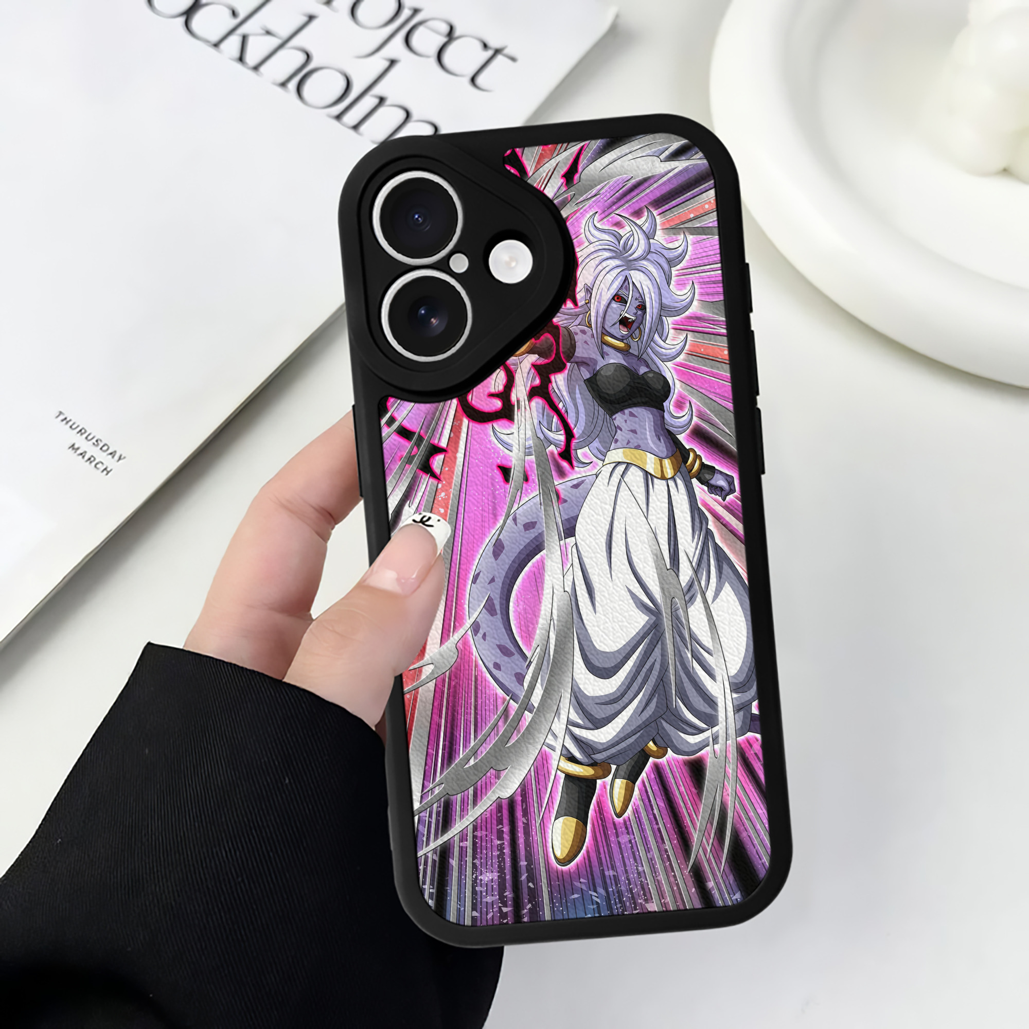 （画像用） ドラゴンボール DRAGON BALL 【iPhone 16シリーズ対応】シリコンスマホケース（レザー調） 材質：シリコン